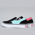 Load image into Gallery viewer, Vans Slip On Pro Shoes Asymmetry Black / Blue / Rose
