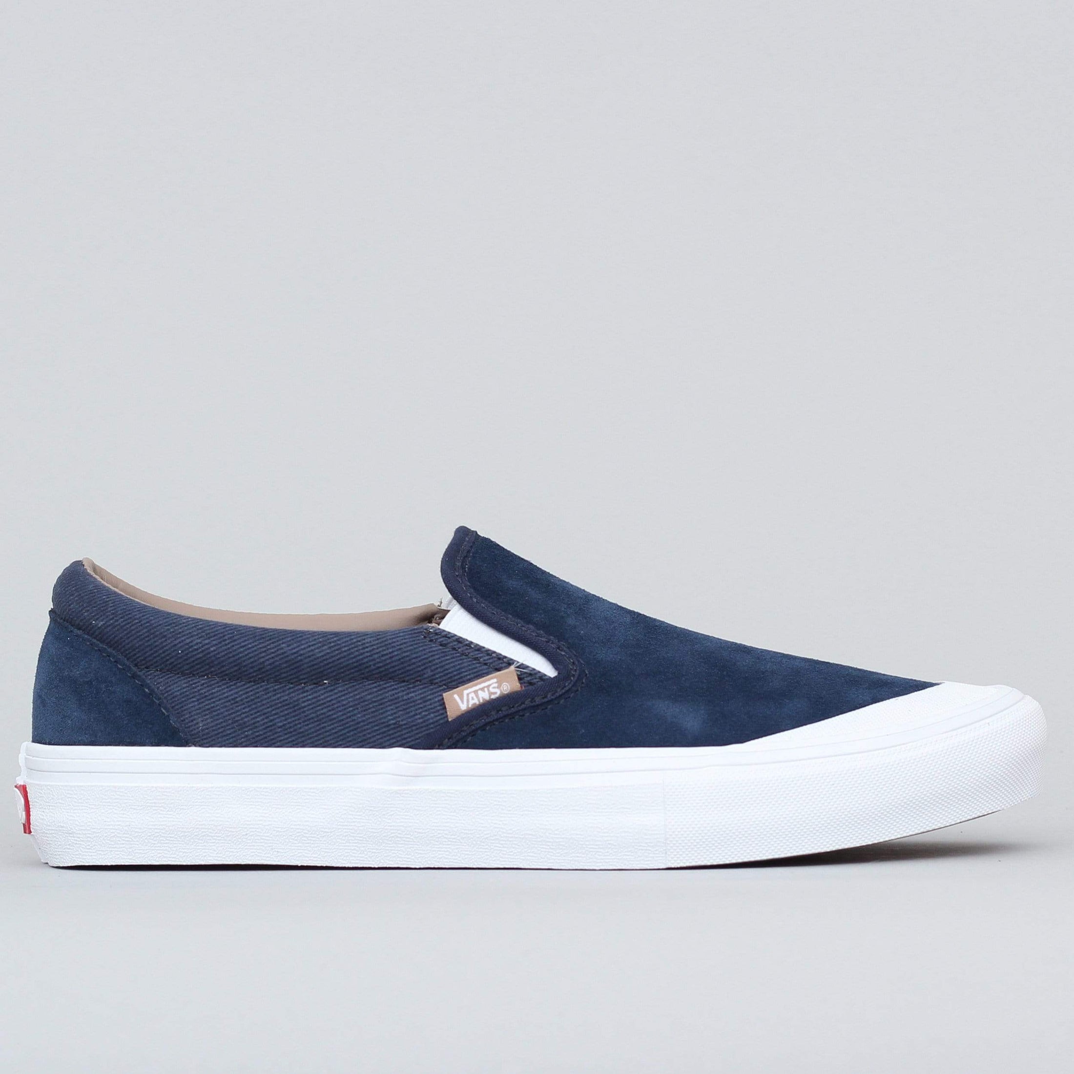 Vans Slip-On Pro Shoes (Twill) Dress Blues Portabella – Slam