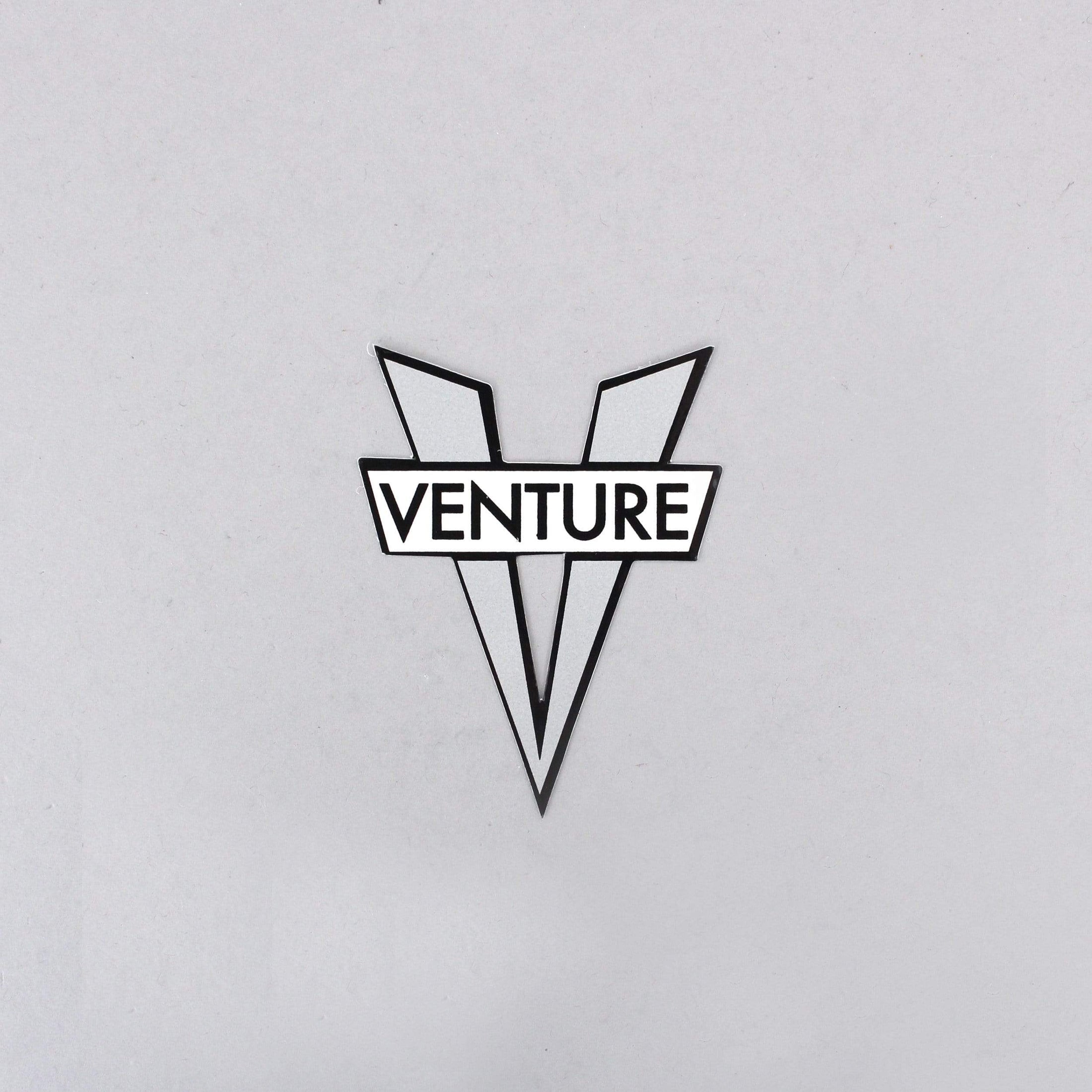 Venture V Die Cut Small Sticker Silver