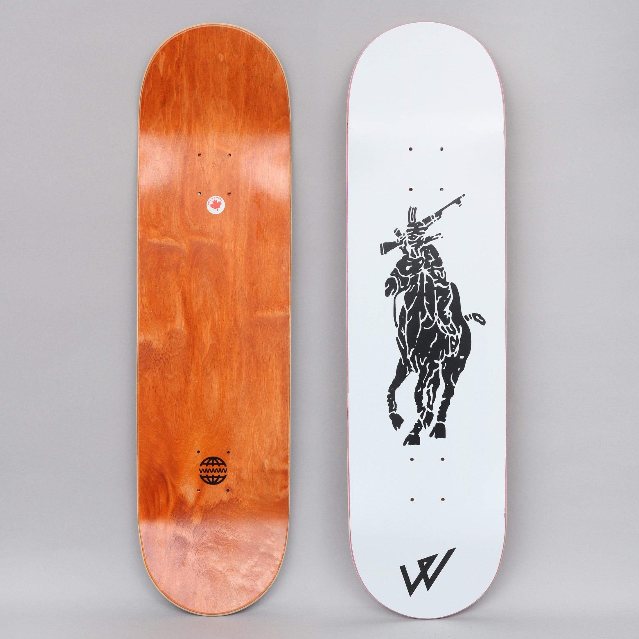 Wayward 8.5 Wolo Skateboard Deck White