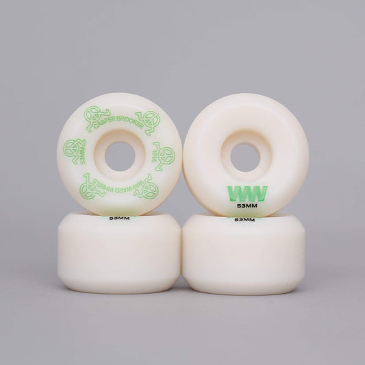 Wayward 53mm 101A Casper Brooker Funnel Wheels White / Green