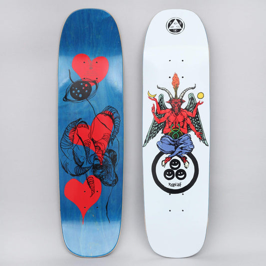 Welcome 8.6 Lay Bapholit On Stonecipher Skateboard Deck White