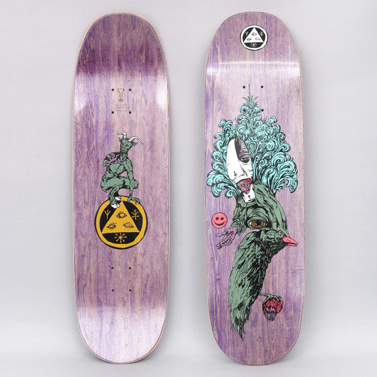 Welcome 9 Tonight I'm Yours On Baculus Skateboard Deck Purple Stain