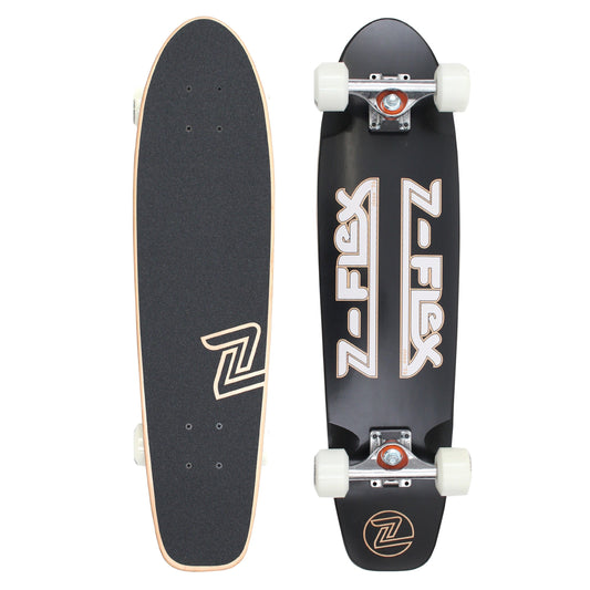 Z-Flex 29 Z-Bar Complete Skateboard Cruiser Black / White